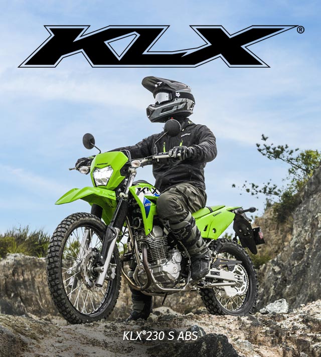 Kawasaki KLX® Lineup | Off-Road, Dual-Sport, & Supermoto Motorcycles